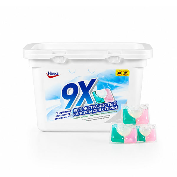 Mixed fruity aroma-3 in 1 strong stain removal biodegradable Russian packaging laundry detergent pods laundry capsules