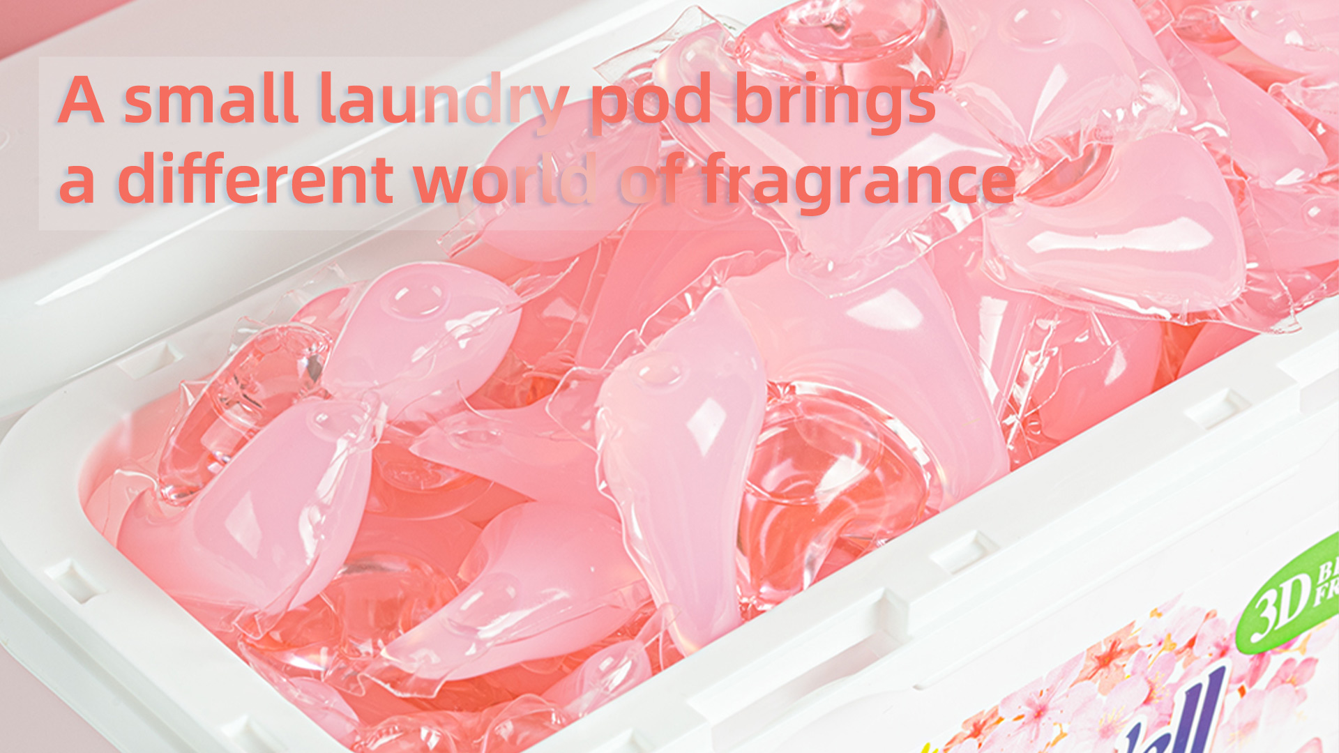 A small laundry pod brings a different world of fragrance