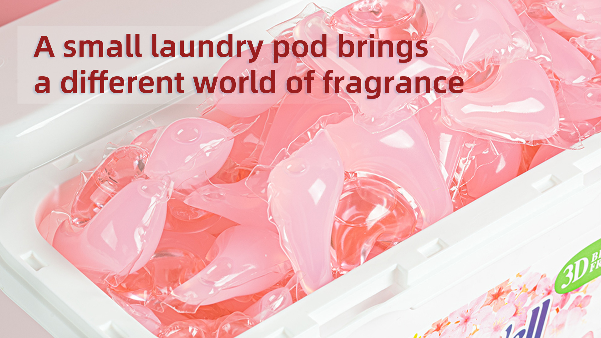 A small laundry pod brings a different world of fragrance