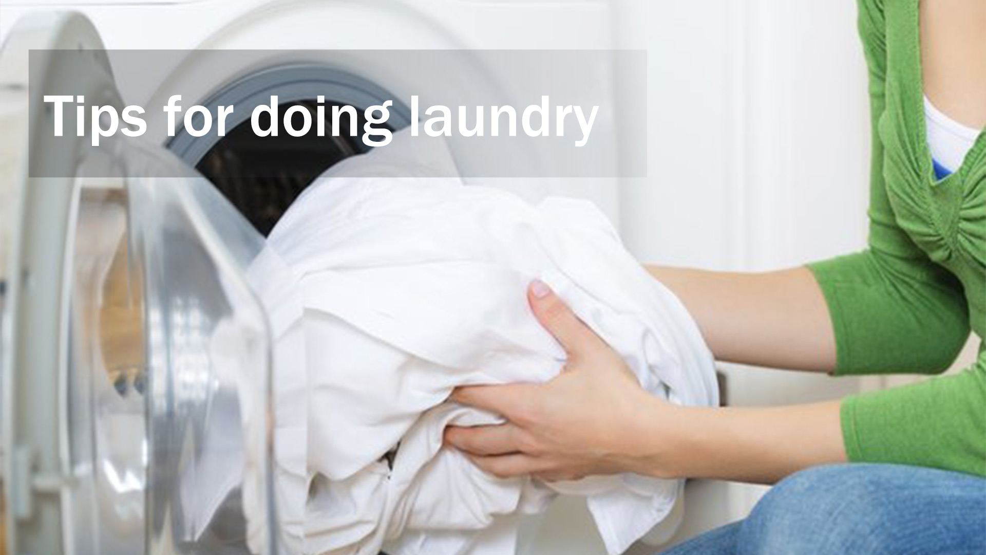 Tips for doing laundry