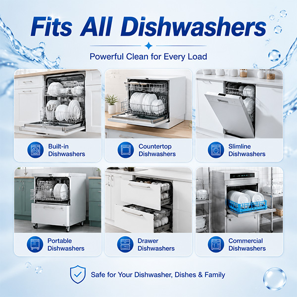 Dishwasher Pods-Wholesale Unscented 3-in-1 Dishwasher Pods Antibacterial Disinfectant