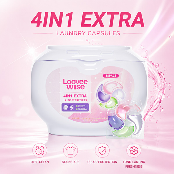 Poison-Factory Price 4-in-1 Hypoallergenic Laundry Capsules – Long-Lasting Scent, Anti-Mite & Antibacterial – OEM Available