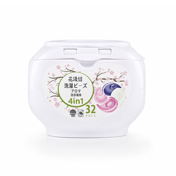 Sakura-4 in 1 Wholesale Private Label Best Premium last fragrance Laundry Liquid Detergent Pods for Washing Clothes