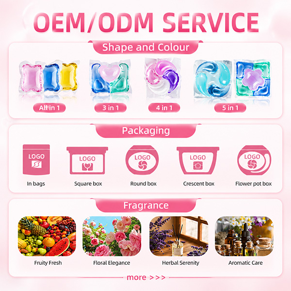 Sakura-4 in 1 Wholesale Private Label Best Premium last fragrance Laundry Liquid Detergent Pods for Washing Clothes