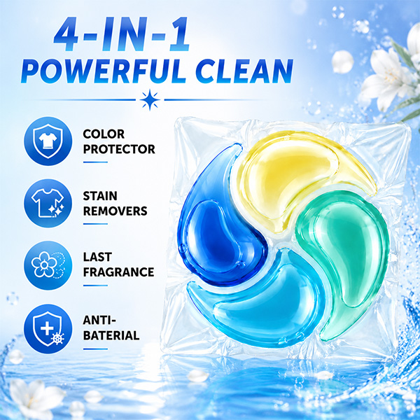 Lavender-4 in 1 Best smelling clothes detergent Custom Fresh Clean Scent Laundry Detergent Pod