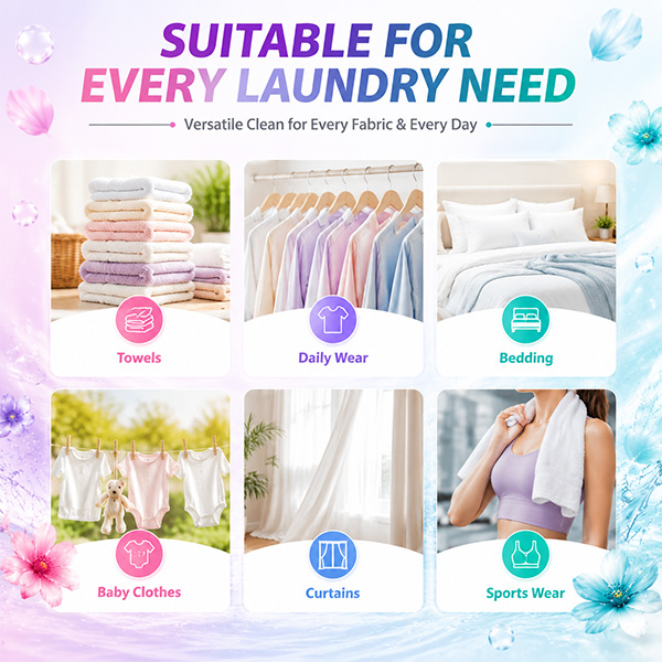 Lavender-4 in 1 Best smelling Detergent Pods For Washing Clothes 99% Bacteria Removal Eco-friendly