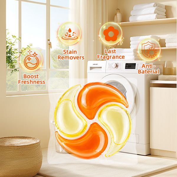 Lavender-4 in 1 Best smelling long lasting fragrance 4 Chamber Laundry Detergent Capsules Laundry Pods