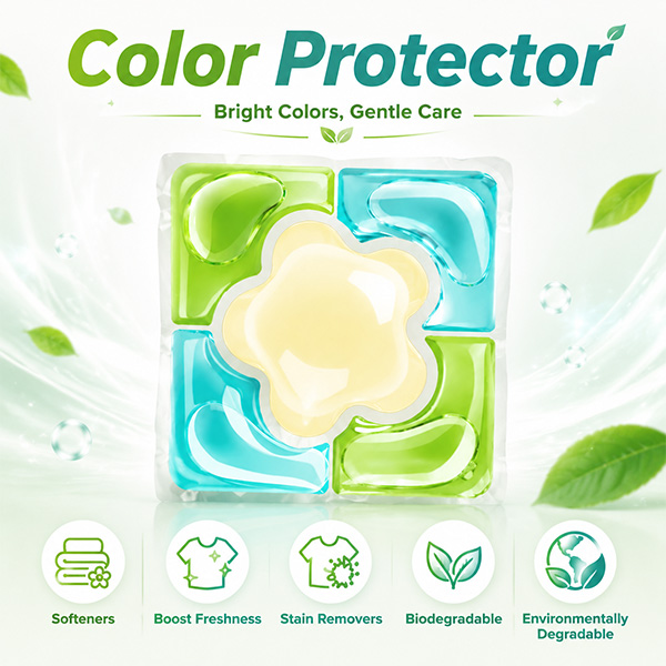 Green Fruit-5 in 1 Hot sale Laundry Detergent Pods Cleansing Softening Multi Effect Concentrated Laundry Gel pods